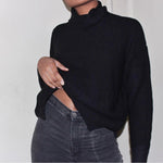 Load image into Gallery viewer, Bare Black Turtleneck
